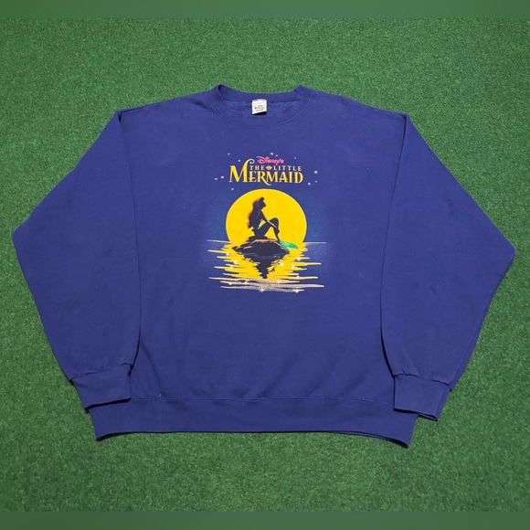 Vintage 90s Disney Little Mermaid RARE Movie Promo XL/XXL Graphic Sweatshirt